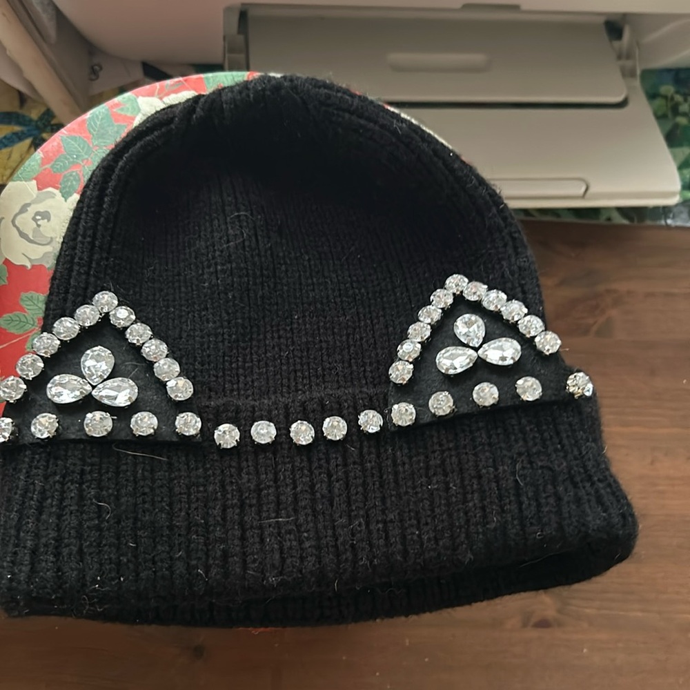 Rhinestone cat hat